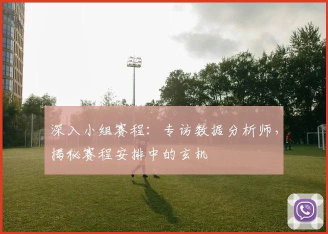 深入小组赛程:专访数据分析师,揭秘赛程安排中的玄机